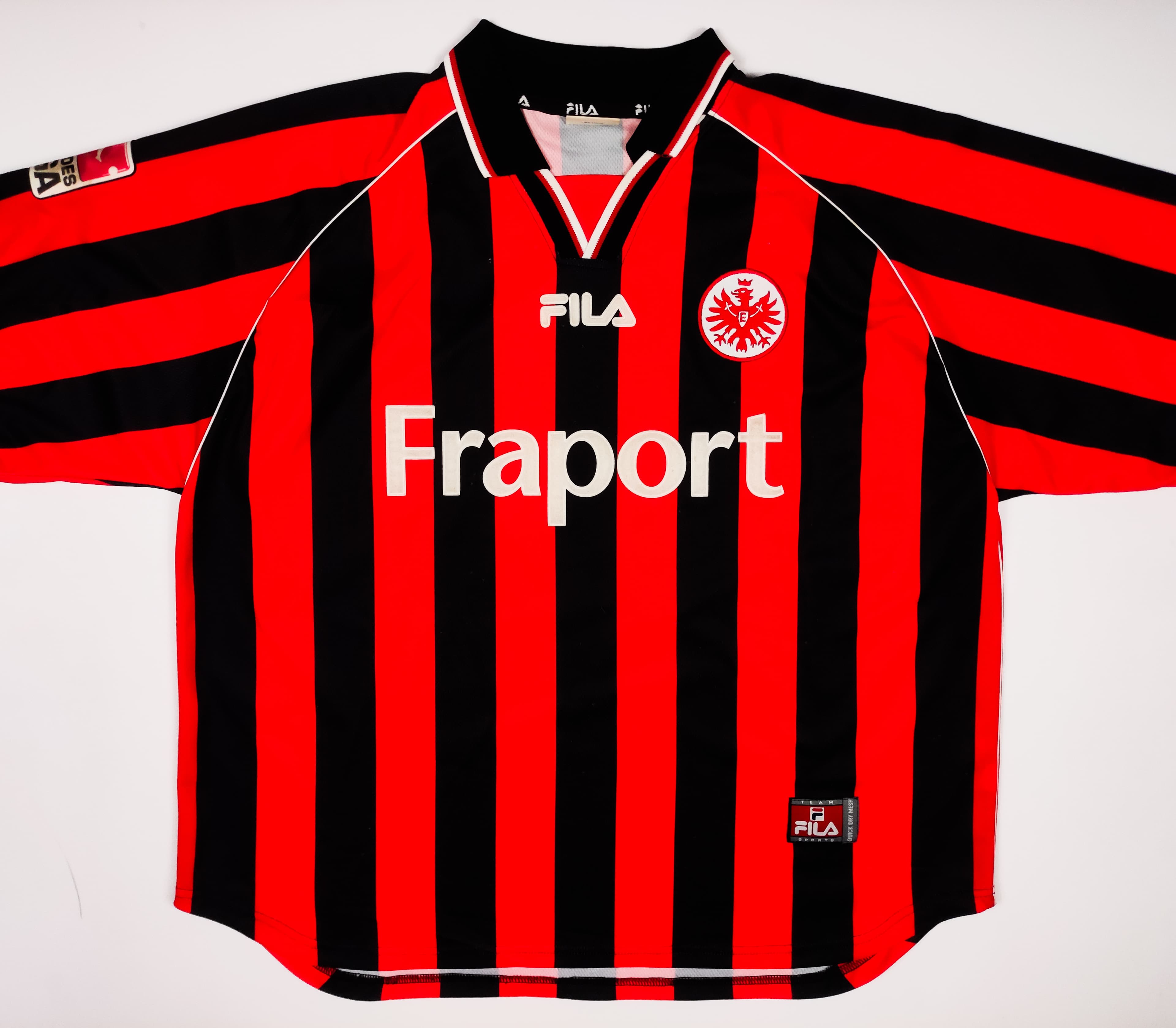 2001-03 Eintracht Frankfurt Fila Home Kryszałowicz #9 - alternate view