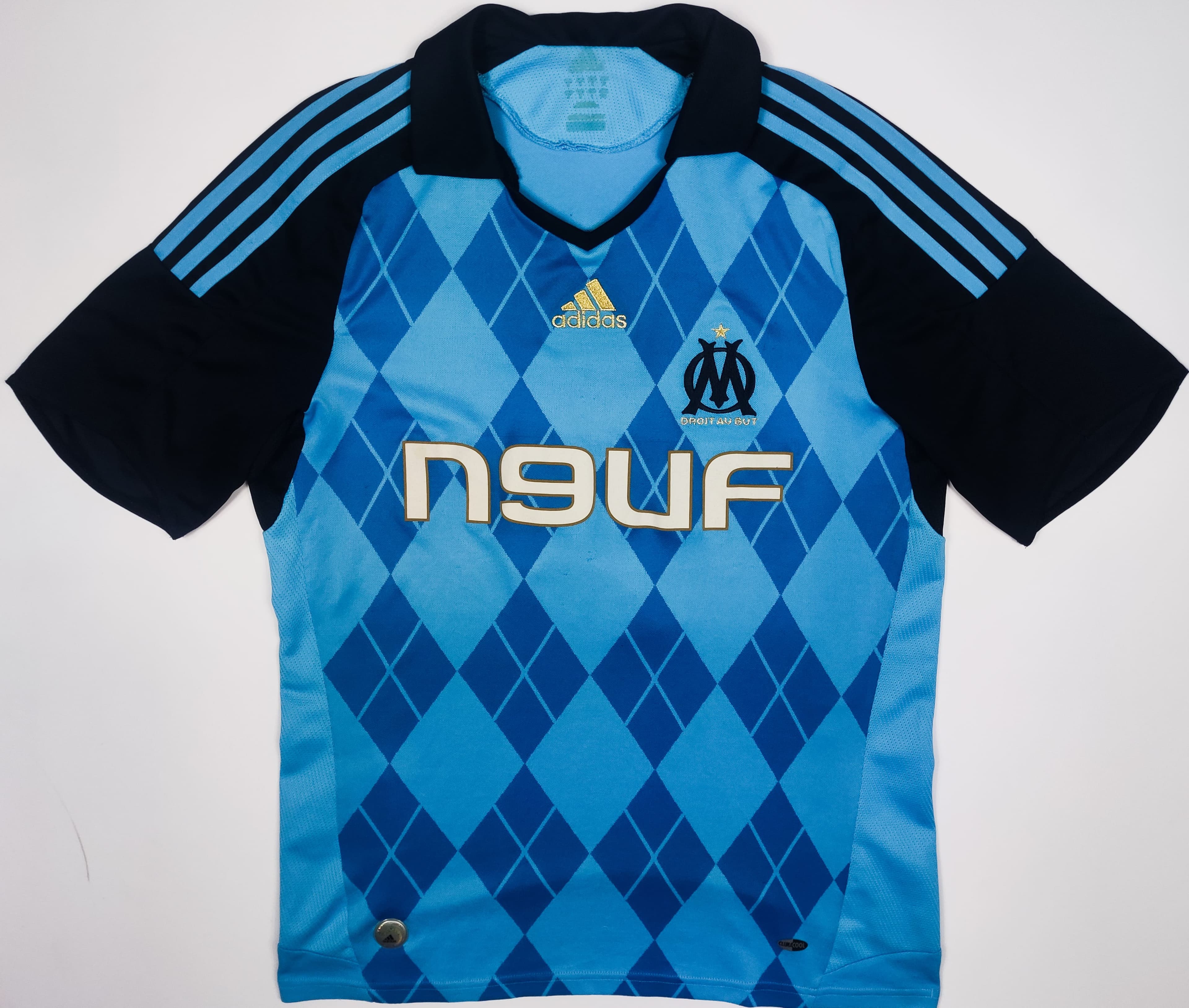 2008-09 Olympique Marseille Home Adidas Cisse #9 - alternate view